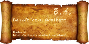 Benkóczky Adalbert névjegykártya